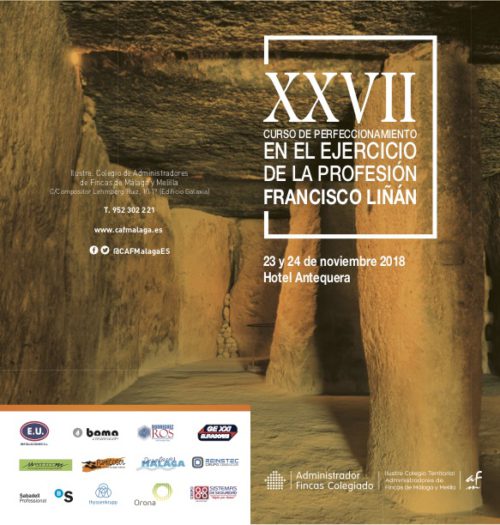 Antequera albergará el XXVII Curso Francisco Liñán los días 23 y 24 de noviembre