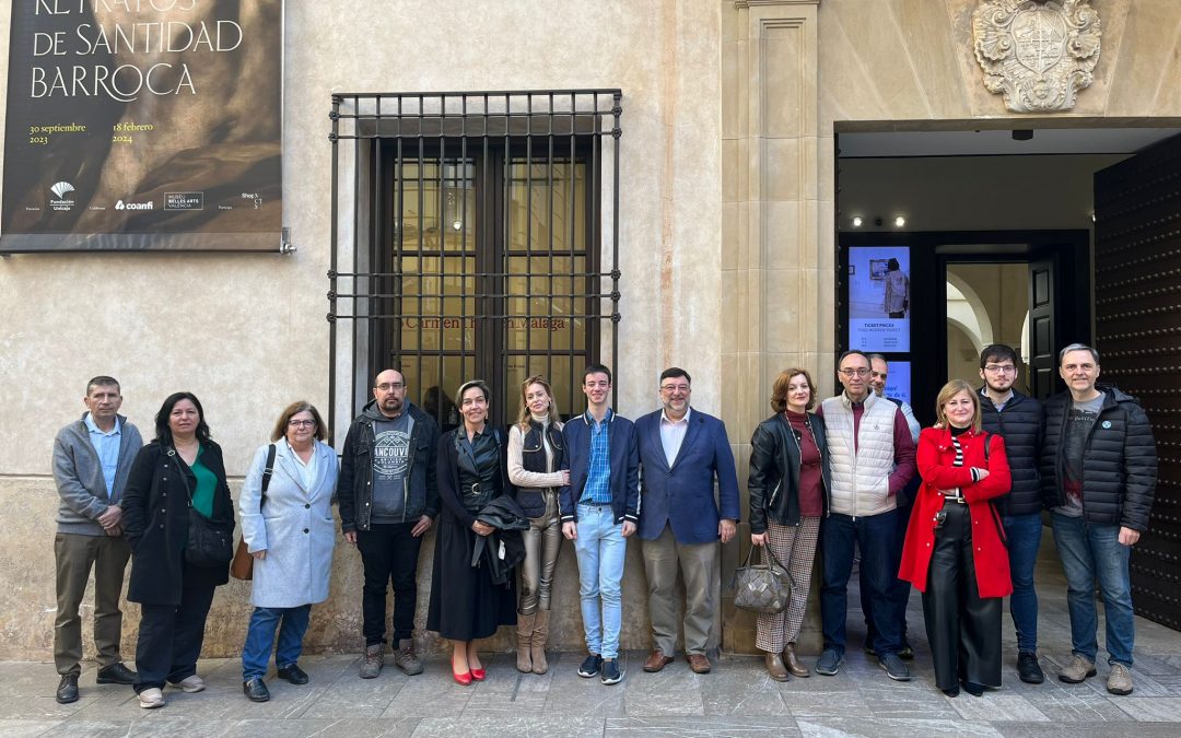 Administradores de fincas y sus familias en el Museo Carmen Thyssen Málaga. www.cafmalaga.com